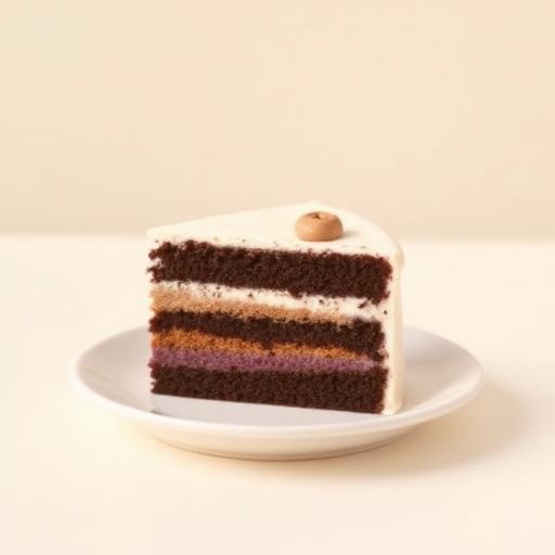 Tårtbit med smaken Ube & mocka